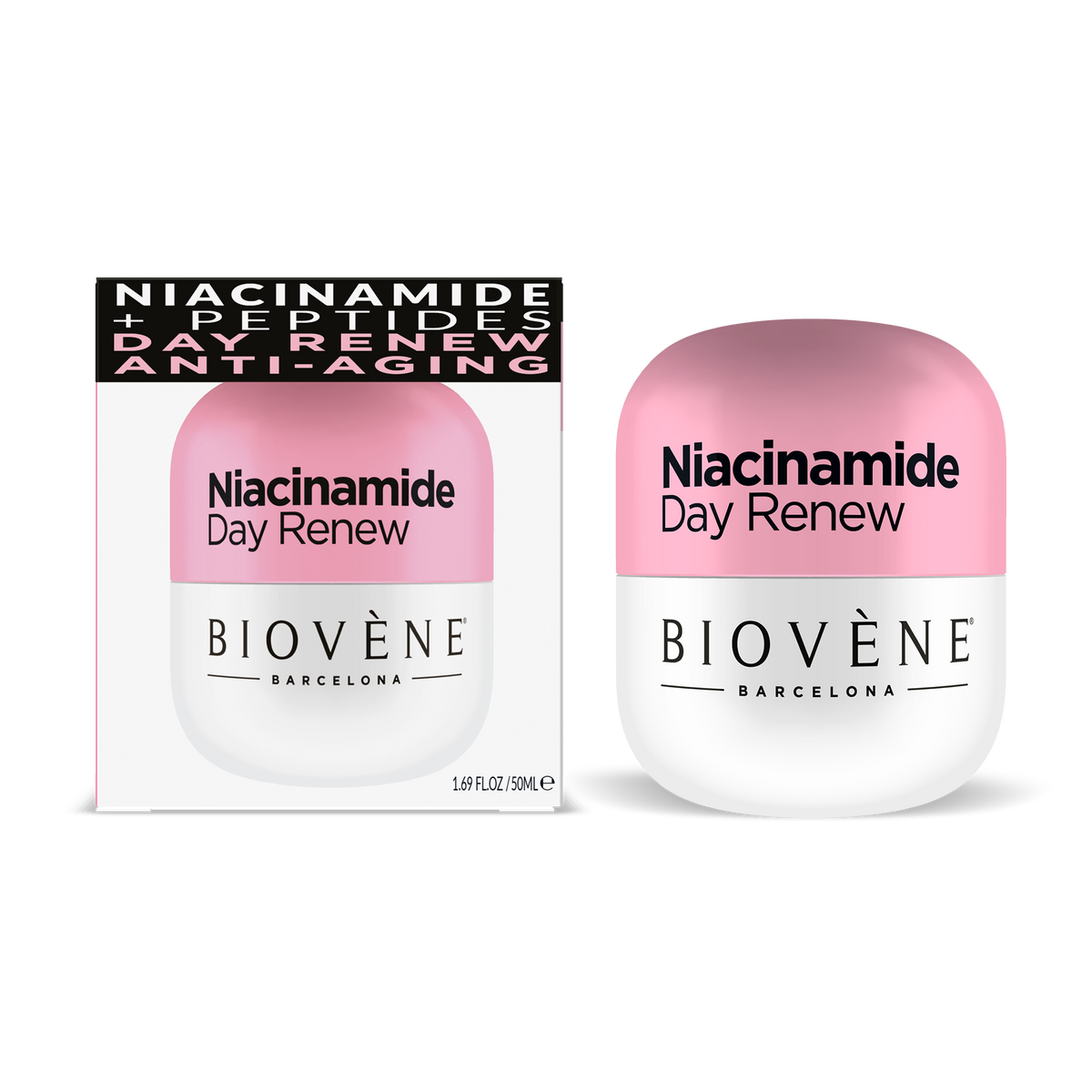 NIACINAMIDE DAY RENEW Revitalizing Moisturizer with Anti-Aging Peptides, Niacinamide & Organic Raspberry