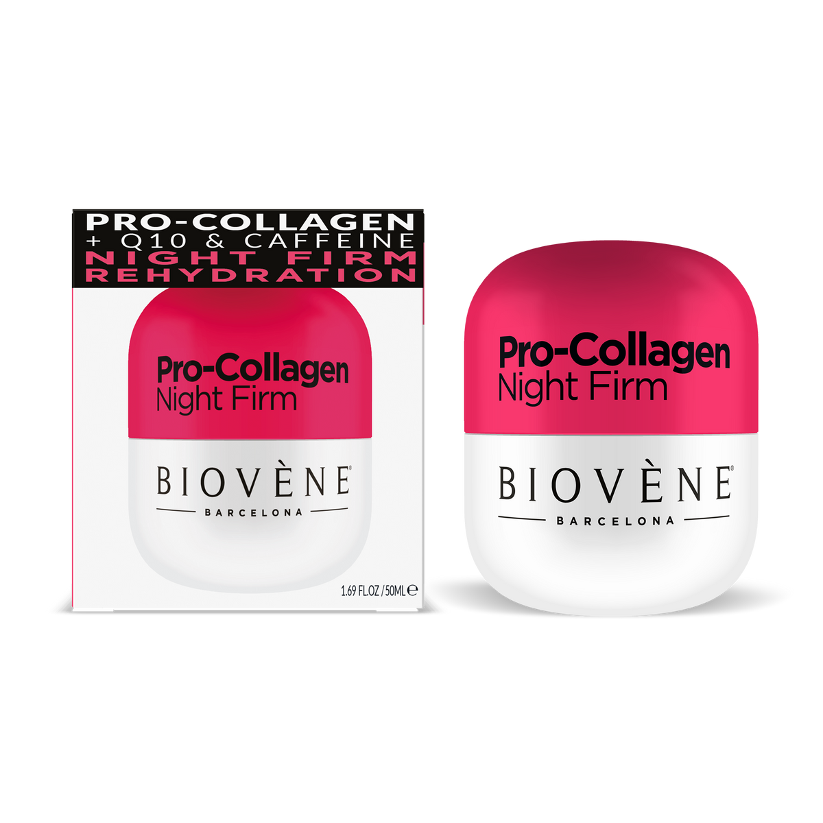 PRO-COLLAGEN NIGHT FIRM Extra-Firming Night Cream Rehydration with Collagen, Q10, Caffeine & Organic Rosehip