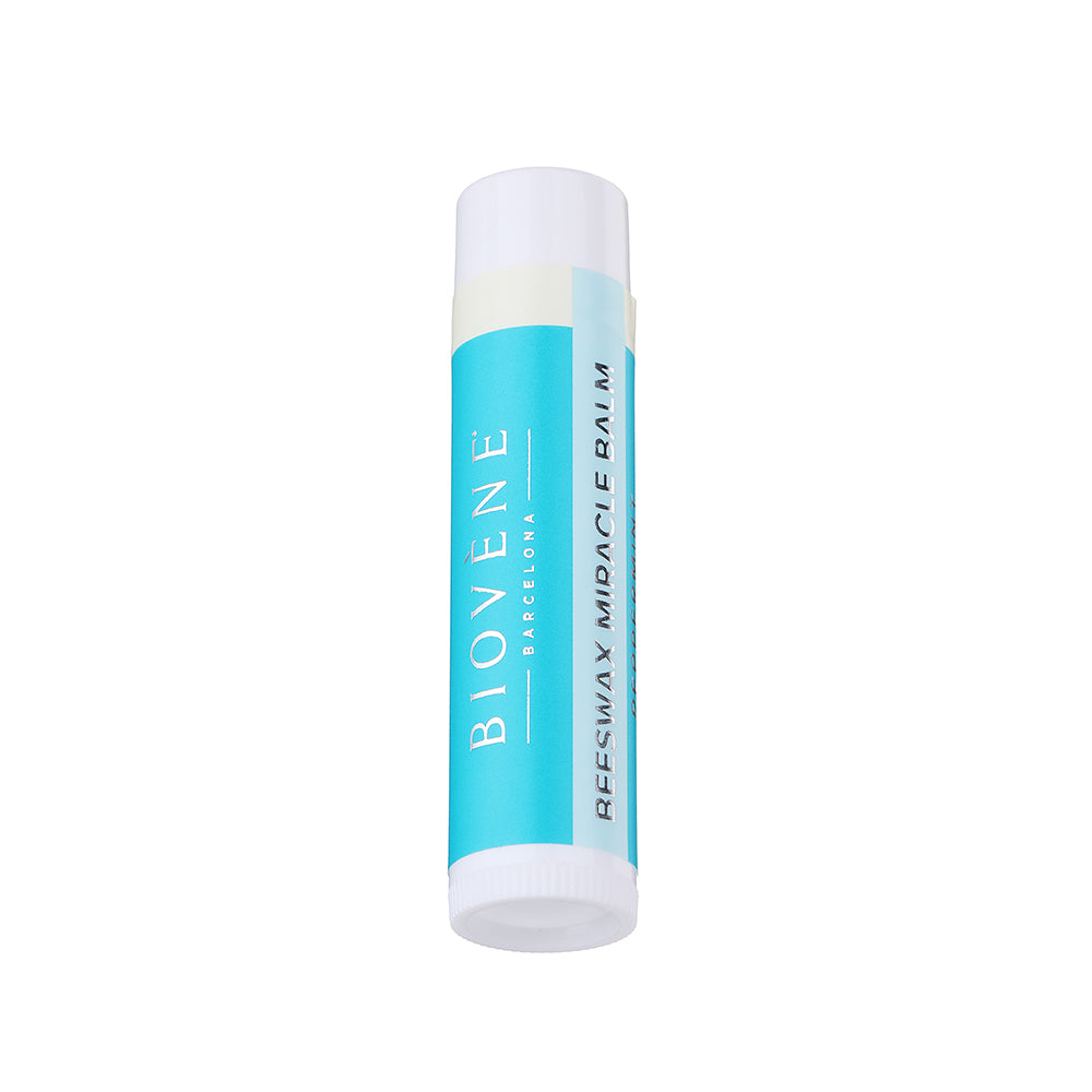 BEESWAX PEPPERMINT Extra-Moisturizing Miracle Lip Balm for Dryness, Cracking & Chapping, 4 pack