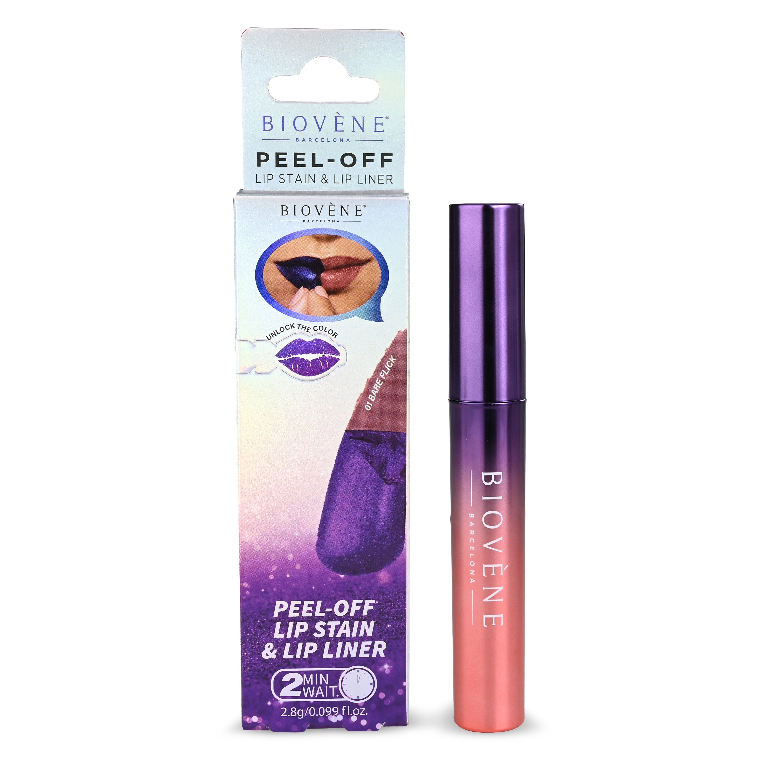 PEEL-OFF PERFECT REVEAL LIP STAIN & LINER IN ONE - Bare Flick Stay-Perfect All Day