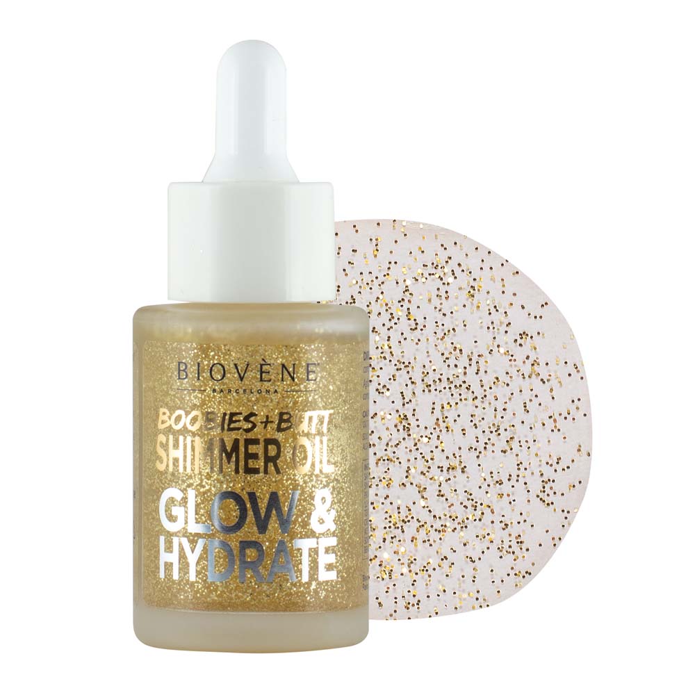 GLOW SHIMMER OIL Attention Boosting Organic Banana Treatment for Boobies & Butt