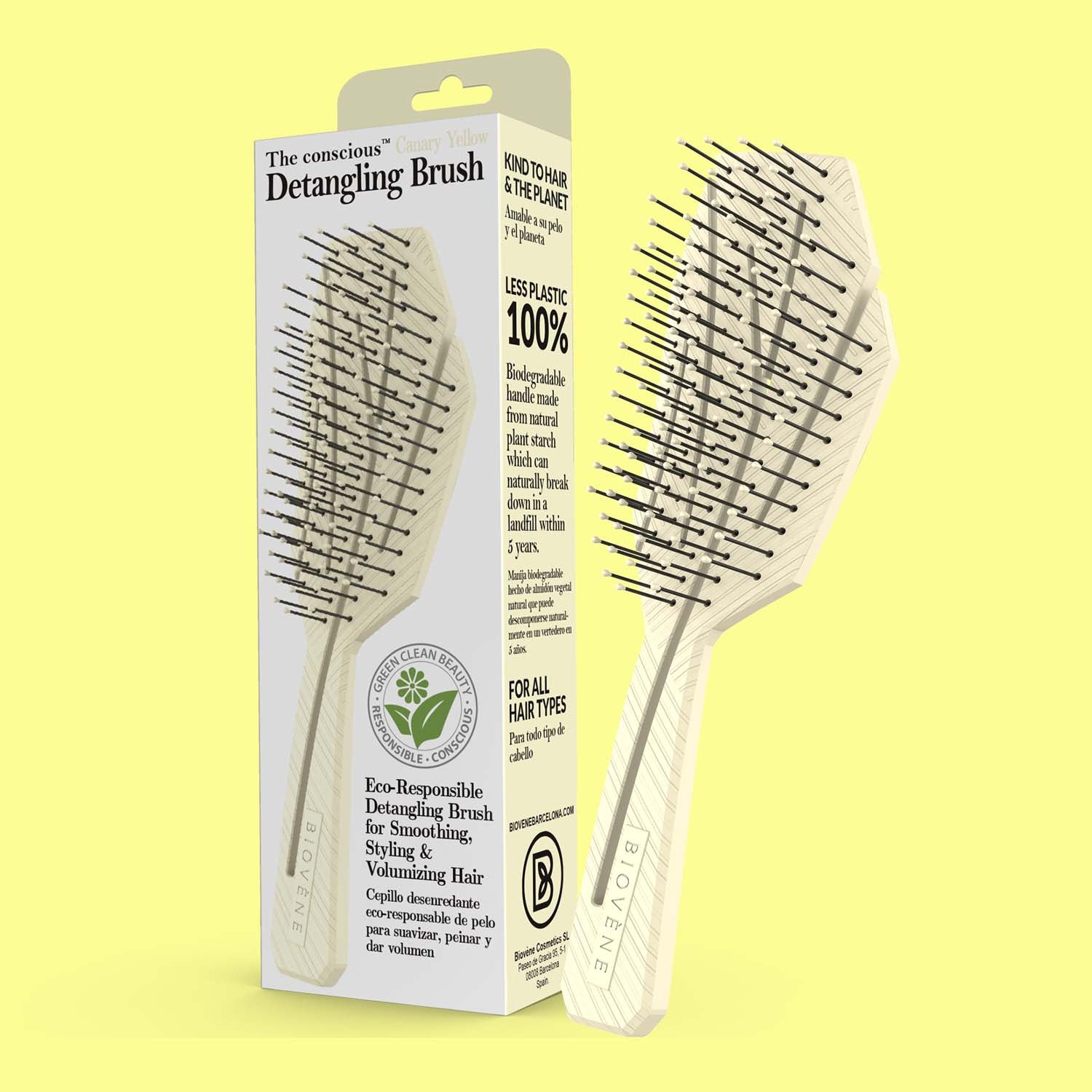 The conscious™ Biodegradable Detangling Brush, Wet & Dry Hair