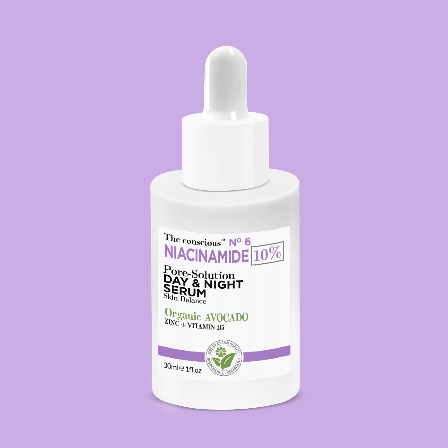 The conscious™ Niacinamide Pore-Solution Day & Night Serum Organic Avocado