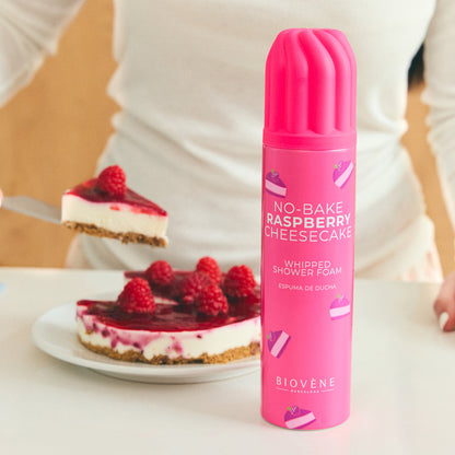 NO-BAKE RASPBERRY CHEESECAKE Whipped Shower Foam