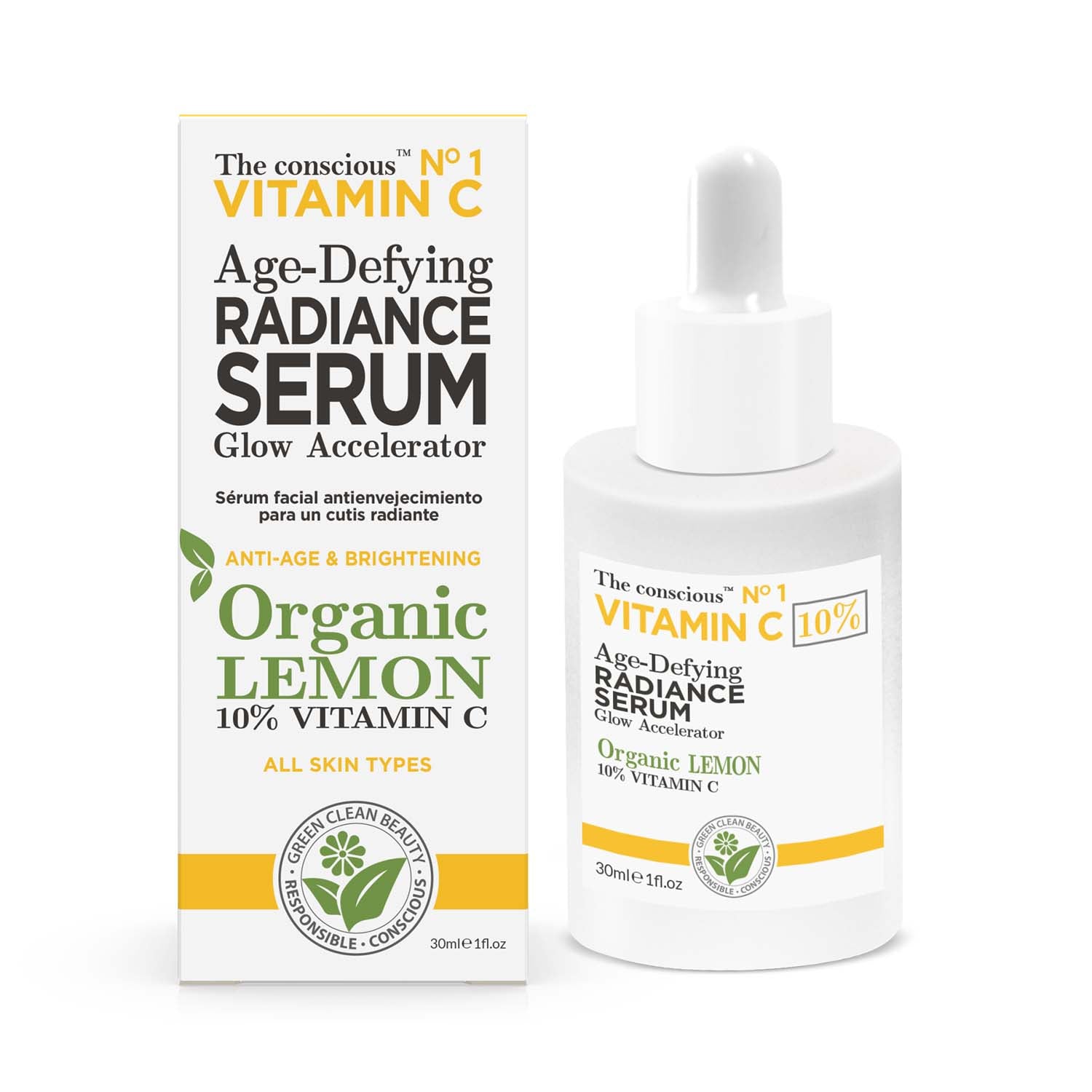 The conscious™ Vitamin C Age-Defying Radiance Serum Organic Lemon