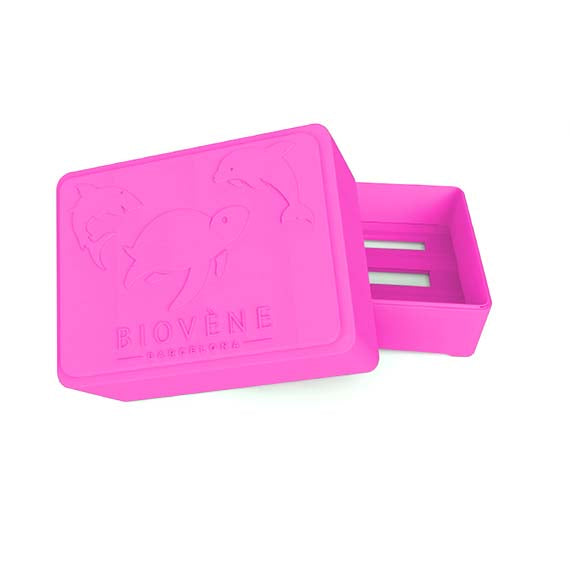 BAMBOO IN-SHOWER CASE Universal Case for Storage & Travel - Sunset Pink